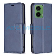 Pouzdro Shield4U Motorola Moto G35 5G (XT2433) Lambskin otev&iacute;rac&iacute; modr&eacute;