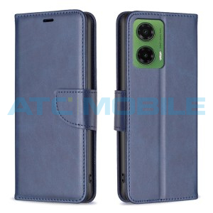 Pouzdro Shield4U Motorola Moto G35 5G (XT2433) Lambskin otev&iacute;rac&iacute; modr&eacute;