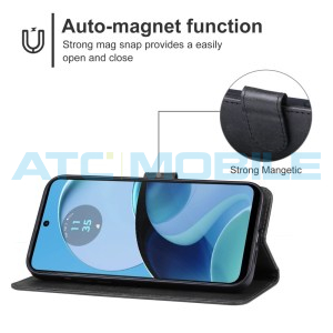 Pouzdro Shield4U Motorola Moto G54 5G (XT2343) otev&iacute;rac&iacute; čern&eacute;
