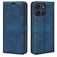 Pouzdro Shield4U Motorola Moto G56 5G (XT2529) Retro-skin Magnetic otev&iacute;rac&iacute; modr&eacute;