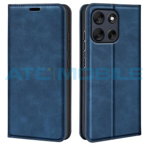 Pouzdro Shield4U Motorola Moto G56 5G (XT2529) Retro-skin Magnetic otev&iacute;rac&iacute; modr&eacute;
