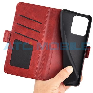 Pouzdro Shield4U Motorola Moto G75 5G (XT2437) Magnetic Buckle červen&eacute;