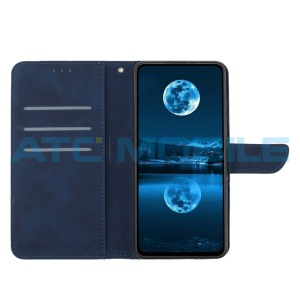 Pouzdro Shield4U Motorola Moto G85 5G (XT2427-3) Stitching Embossed otev&iacute;rac&iacute; modr&eacute;