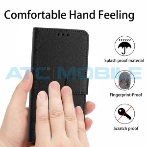 Pouzdro Shield4U Motorola Moto G86 5G (XT2527) Grid Texture čern&eacute;