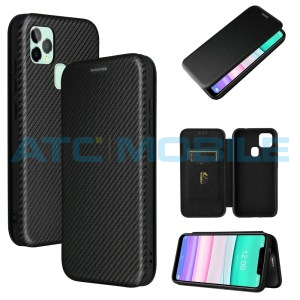 Pouzdro Shield4U Magnetic Oukitel C22 Carbon Fiber čern&eacute;