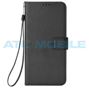 Pouzdro Shield4U Oukitel WP18 Diamond Texture otev&iacute;rac&iacute; čern&eacute;