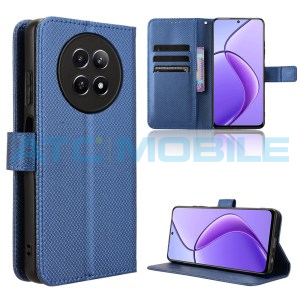 Pouzdro Shield4U Realme 12 5G (RMX3999), Realme 12X 5G (RMX3997) Diamond Texture otev&iacute;rac&iacute;, modr&eacute;