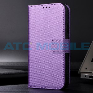 Pouzdro Shield4U Realme 12+ 5G (RMX3867) Diamond Texture otev&iacute;rac&iacute;, fialov&eacute;