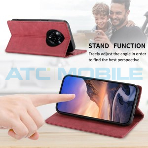 Pouzdro Shield4U Realme 14 Pro+ 5G (RMX5051) Business Magnetic, RFID blokace, otev&iacute;rac&iacute; červen&eacute;