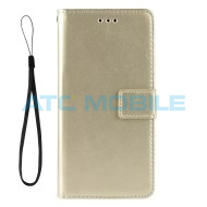 Pouzdro Shield4U Realme 8i (RMX3151) Horse Texture zlat&eacute;