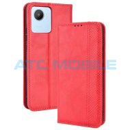 Pouzdro Shield4U Realme C30 Magnetic Buckle Texture otev&iacute;rac&iacute; červen&eacute;