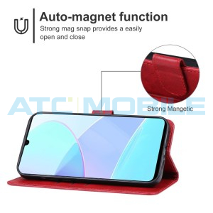 Pouzdro Shield4U Realme C51 (RMX3830) otev&iacute;rac&iacute; červen&eacute;
