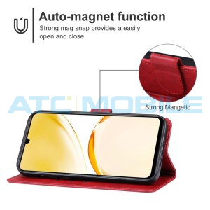 Pouzdro Shield4U Realme C53 (RMX3760) otev&iacute;rac&iacute; červen&eacute;