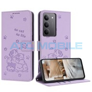 Pouzdro Shield4U Realme C75 (RMX3941) Kitten otev&iacute;rac&iacute; fialov&eacute;