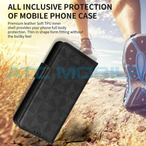 Pouzdro Shield4U Realme GT 5G Master Edition (RMX3361) Symmetrical Triangle Texture čern&eacute;
