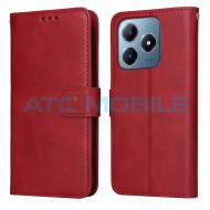 Pouzdro Shield4U Realme Note 60 (RMX3933), C61, C63 (RMX3939) Classic Calf červen&eacute;