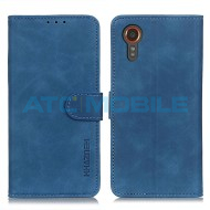 Pouzdro Shield4U Samsung Galaxy XCover 7 (SM-G556B) Retro Texture otev&iacute;rac&iacute; modr&eacute;