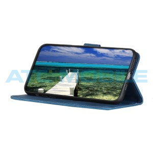 Pouzdro Shield4U Samsung Galaxy XCover 7 (SM-G556B) Retro Texture otev&iacute;rac&iacute; modr&eacute;