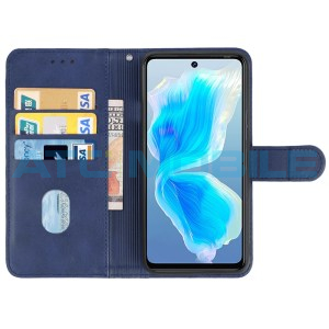 Pouzdro Shield4U Tecno Camon 18, 18P otev&iacute;rac&iacute; modr&eacute;