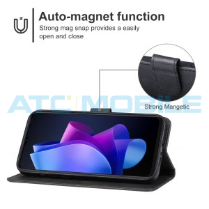 Pouzdro Shield4U Tecno Spark 10, 10C otev&iacute;rac&iacute; čern&eacute;