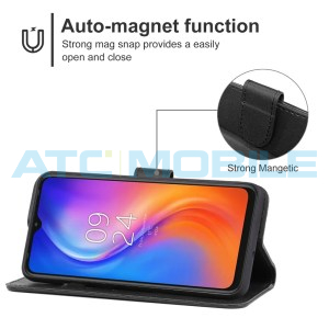 Pouzdro Shield4U Tecno Spark 8T otev&iacute;rac&iacute; čern&eacute;