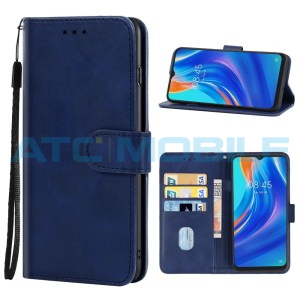 Pouzdro Shield4U Tecno Spark 9 Pro otev&iacute;rac&iacute; modr&eacute;