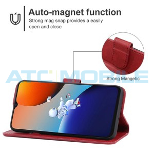 Pouzdro Shield4U Tecno Spark 9 otev&iacute;rac&iacute; červen&eacute;