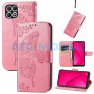 Pouzdro Shield4U T Phone 2 5G (2024) Butterfly Flower Texture otev&iacute;rac&iacute; růžov&eacute;