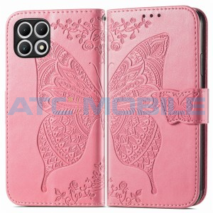 Pouzdro Shield4U T Phone 2 Pro 5G (2024) Butterfly Flower Texture otev&iacute;rac&iacute; růžov&eacute;