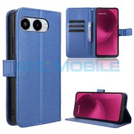 Pouzdro Shield4U T Phone 3 5G (2025) Diamond Texture otev&iacute;rac&iacute; modr&eacute;