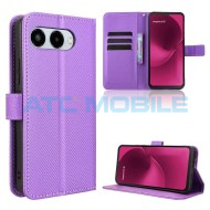 Pouzdro Shield4U T Phone 3 5G (2025) Diamond Texture otev&iacute;rac&iacute; fialov&eacute;