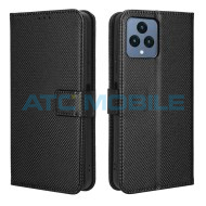 Pouzdro Shield4U T Phone 5G (2023) Diamond Texture otev&iacute;rac&iacute; čern&eacute;