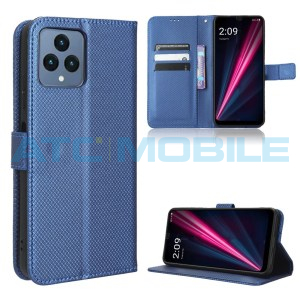 Pouzdro Shield4U T Phone 5G (2023) Diamond Texture otev&iacute;rac&iacute; modr&eacute;