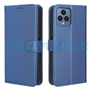 Pouzdro Shield4U T Phone 5G (2023) Diamond Texture otev&iacute;rac&iacute; modr&eacute;