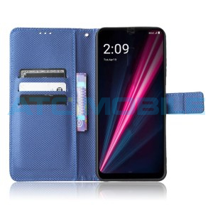 Pouzdro Shield4U T Phone Pro 5G (2023) Diamond Texture otev&iacute;rac&iacute; modr&eacute;