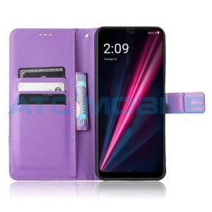 Pouzdro Shield4U T Phone Pro 5G (2023) Diamond Texture otev&iacute;rac&iacute; fialov&eacute;
