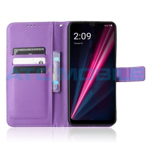 Pouzdro Shield4U T Phone 5G (2023) Diamond Texture otev&iacute;rac&iacute; fialov&eacute;