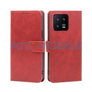 Pouzdro Shield4U Xiaomi 13 Calf Texture červen&eacute;
