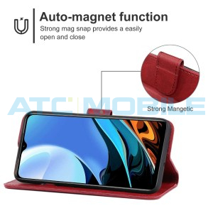 Pouzdro Shield4U Xiaomi Redmi 9C otev&iacute;rac&iacute; červen&eacute;