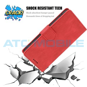 Pouzdro Shield4U Xiaomi Redmi A1, A2 Calf Texture červen&eacute;