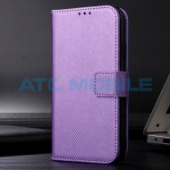 Pouzdro Shield4U ZTE Blade A54 Diamond Texture otev&iacute;rac&iacute; fialov&eacute;