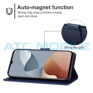 Pouzdro Shield4U ZTE Blade A73 4G, Blade V50S otev&iacute;rac&iacute; modr&eacute;