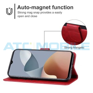 Pouzdro Shield4U ZTE Blade A73 4G, Blade V50S otev&iacute;rac&iacute; červen&eacute;
