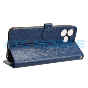 Pouzdro Shield4U ZTE Blade V50S Honeycomb otev&iacute;rac&iacute; modr&eacute;