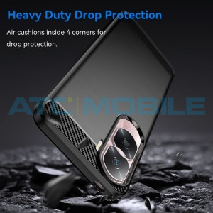 Shield4U Carbon Fiber Case Honor 90 Lite (CRT-LX1 , CRT-LX2, CRT-LX3) čern&yacute;