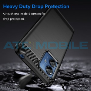 Shield4U Carbon Fiber Case Motorola Moto G14 4G čern&yacute;