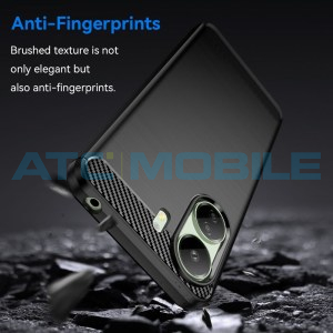 Shockproof Carbon Fiber Shield4U kryt Xiaomi Redmi 13C 5G čern&yacute;