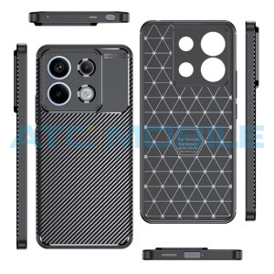 Shield4U Carbon Fiber Case Xiaomi Redmi Note 13 Pro+ čern&yacute;