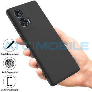 Ochrann&yacute; kryt Shield4U Silicone Liquid Motorola Edge 50 Fusion (XT2429) čern&yacute;