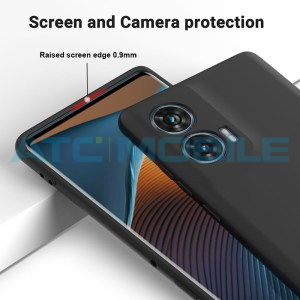 Ochrann&yacute; kryt Shield4U Silicone Liquid Motorola Edge 50 Fusion (XT2429) čern&yacute;